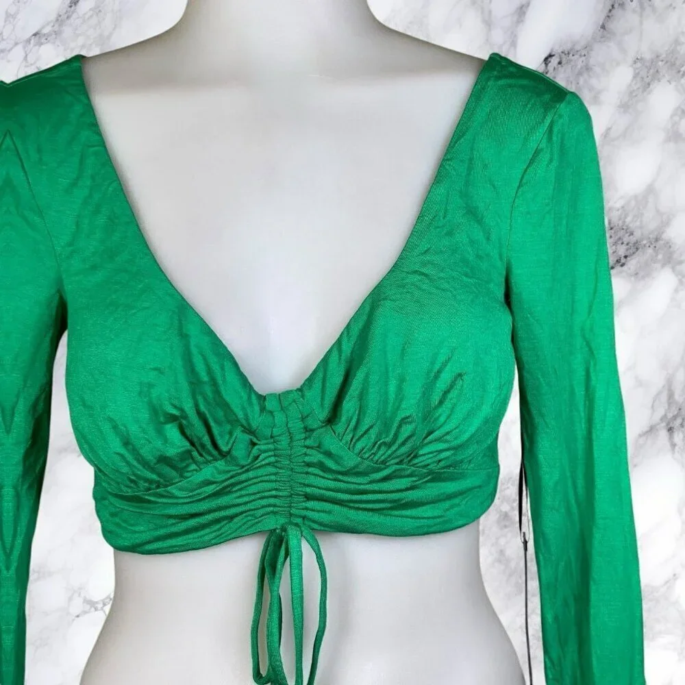 House of Harlow 1960 xREVOLVE Yulia Top - Dark Green